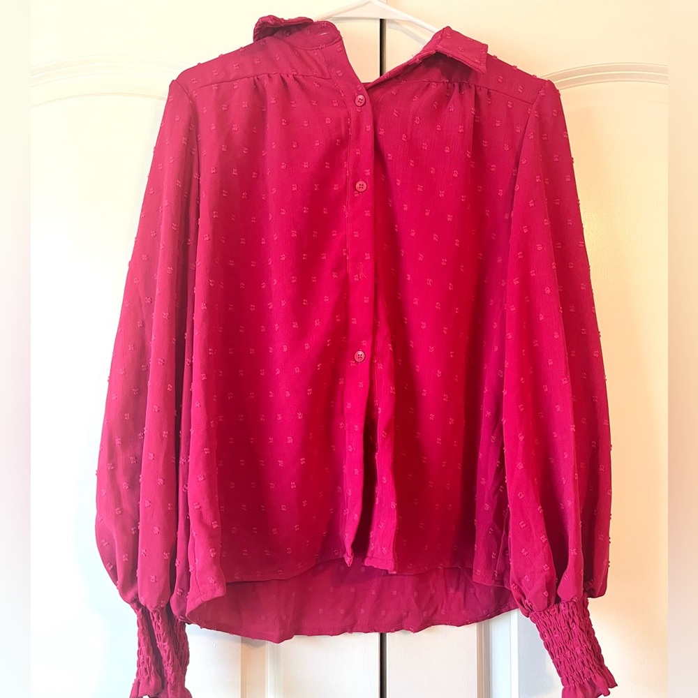 Hot Pink Button Down